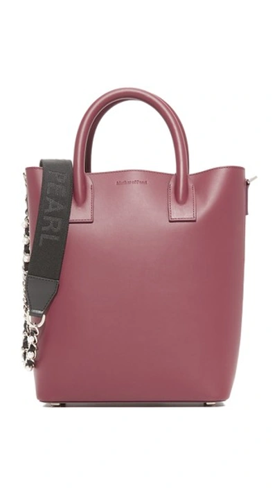 Mother Of Pearl Hoxton Mini Tote In Burgundy