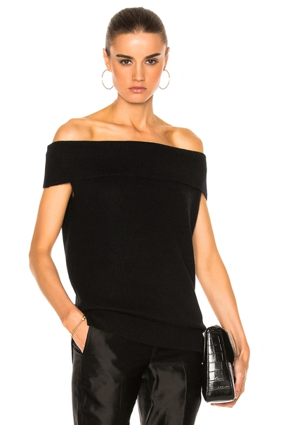 Veronica Beard Stone Off The Shoulder Sweater In Black