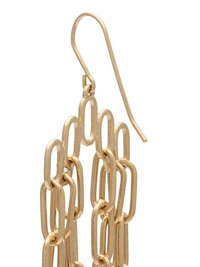 Shop Aurelie Bidermann Dangling 'sioux' Earrings - Metallic