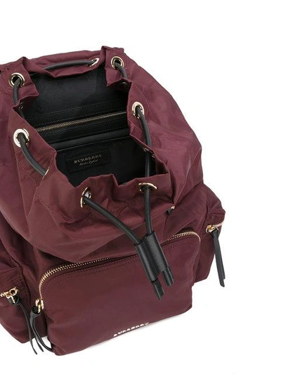 Shop Burberry 'the Large' Rucksack - Rot In Red