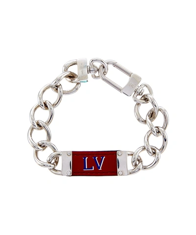 Louis Vuitton Silver-tone My Lv Chain Bracelet' In Multiple Colors