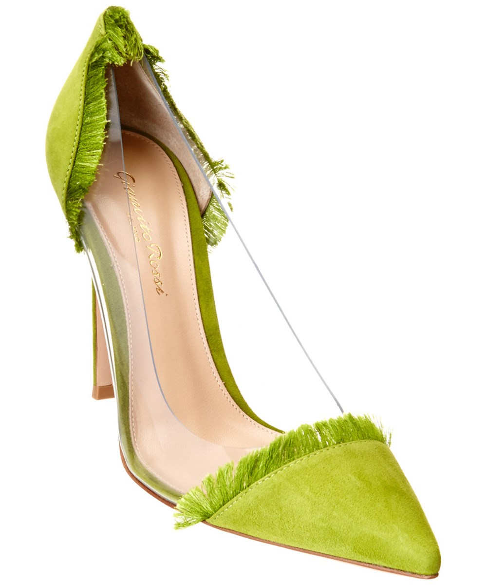 gianvito rossi green pumps