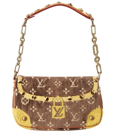 Louis Vuitton Limited Edition Brown Trompe L&#39;oeil Pochette Accessories'