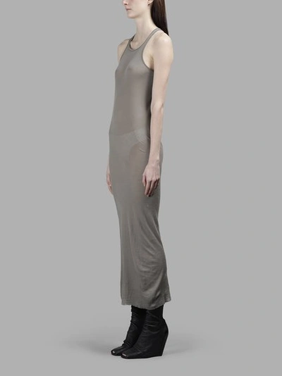 Shop Rick Owens Rock Owens Women's Grey Tank Dress