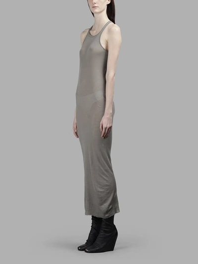 Shop Rick Owens Rock Owens Women's Grey Tank Dress