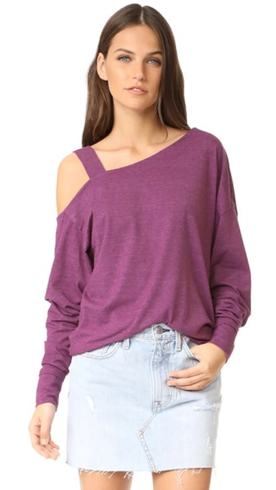 Free People Saratoga Top In Mulberry