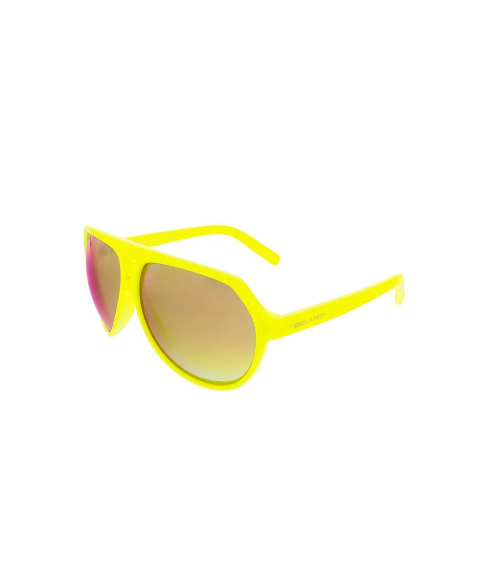 Dsquared2 Dq0093/s 41l Neon Yellow Aviator Sunglasses | ModeSens