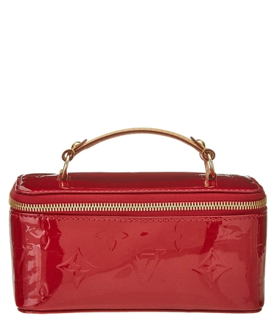 Louis Vuitton Pomme D&#39;amour Monogram Vernis Leather Jewelry Case' In Red
