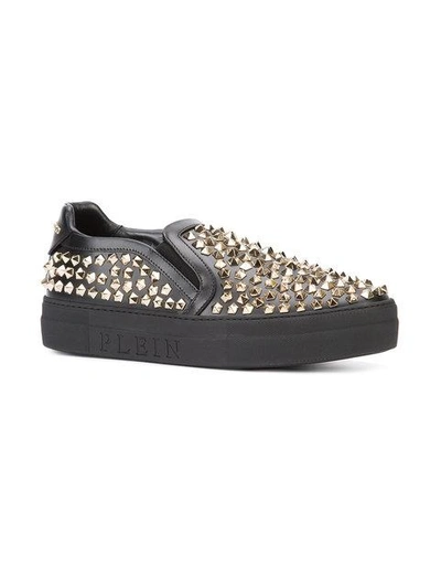 Shop Philipp Plein Berlin Sneakers In Black