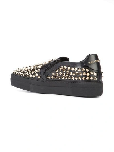 Shop Philipp Plein Berlin Sneakers In Black