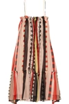 APIECE APART Dafni striped silk dress