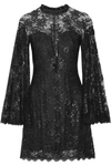 JENNY PACKHAM Embellished metallic lace mini dress