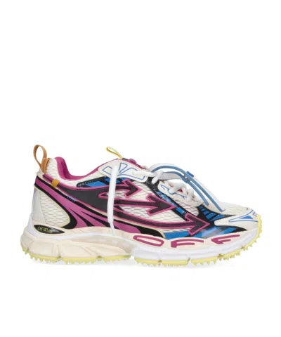 Off-white Round-toe Sneakers In Multi