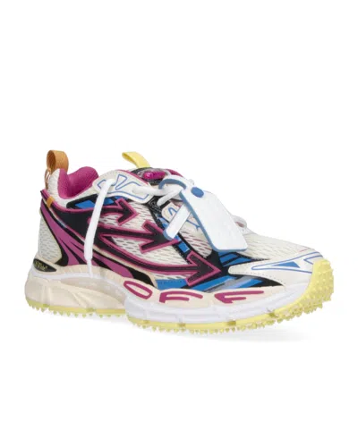 Off-white Round-toe Sneakers In Multi