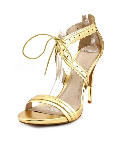 Pour La Victoire Shanna   Open Toe Leather  Sandals' In Gold