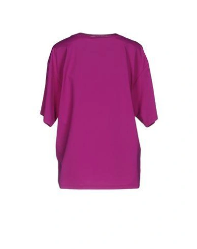 Shop Msgm T-shirt In Mauve