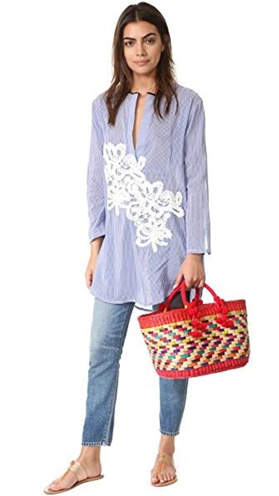 Shop Nannacay Zanzibar Aninha Tote In Multi