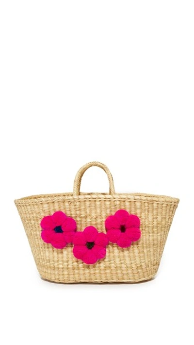 Nannacay Frida Tote In Off White/pink