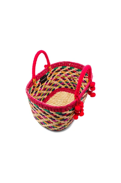 Shop Nannacay Zanzibar Aninha Tote Bag In Red. In Multi