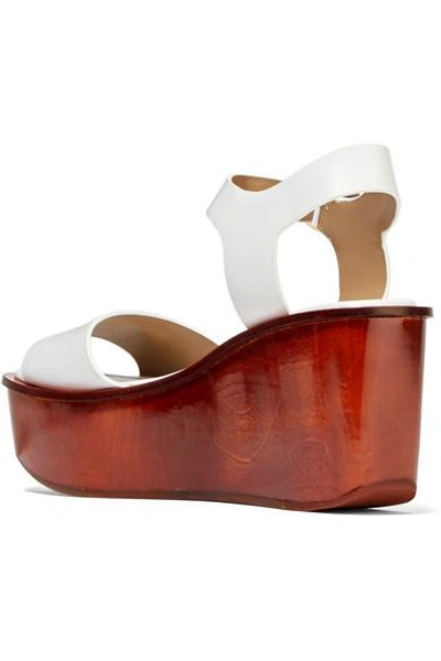 Shop Michael Kors Bridgette Leather Platform Sandals