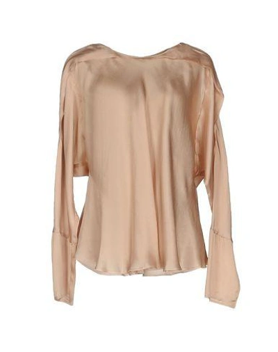 Shop Lanvin Blouse In Pastel Pink