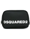DSQUARED2 logo wash bag,聚亚安酯100%