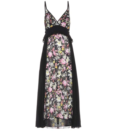 Shop 3.1 Phillip Lim / フィリップ リム Floral-printed Silk Dress In Black