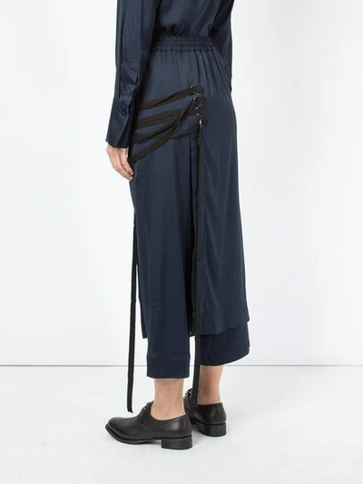 Shop Song For The Mute Strappy Apron Cropped Trousers