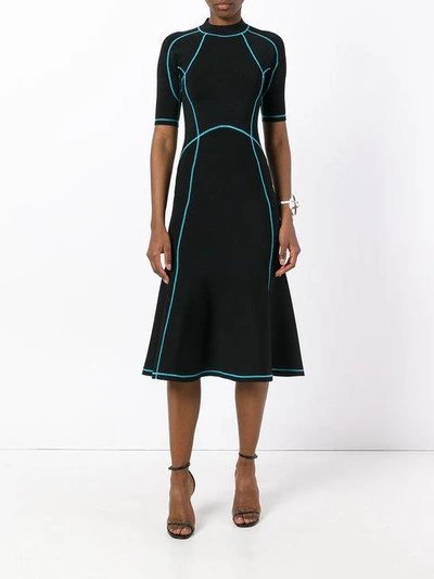 Shop Alexander Wang Lace-up Scuba Dress - Black