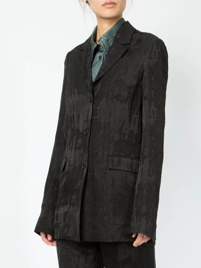 Shop Yang Li Textured Oversize Blazer