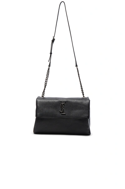 Shop Saint Laurent Medium Monogramme West Hollywood Bag In Black