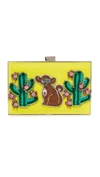 GEDEBE MONKEY AND CACTUS CLUTCH
