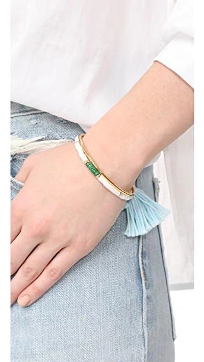 Shop Aurelie Bidermann Beaded Bracelet In Marble