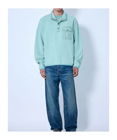 Visvim Button-placket Chest-pocket Sweater In Multi