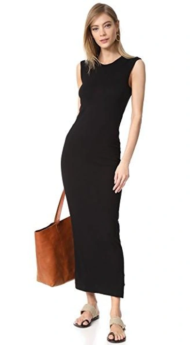 Shop Enza Costa Sleeveless Maxi Dress In Black