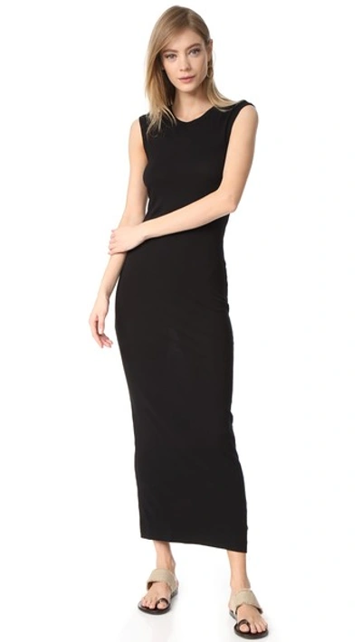 Enza Costa Sleeveless Maxi Dress In Black