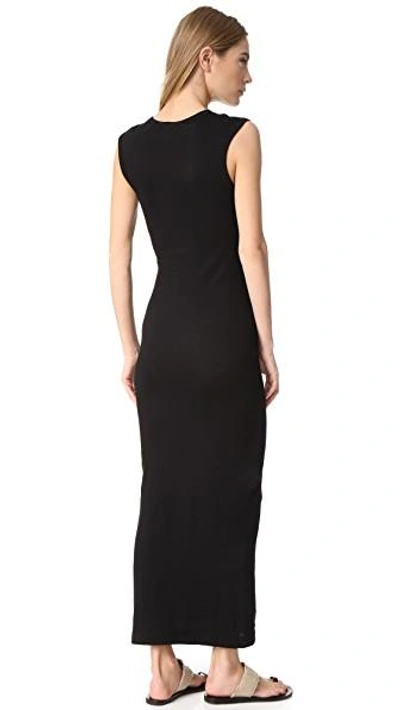 Shop Enza Costa Sleeveless Maxi Dress In Black