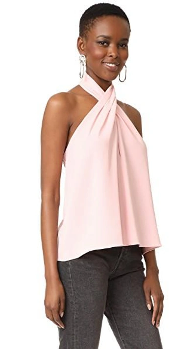 Shop Amanda Uprichard Beckett Top In Dusty Rose