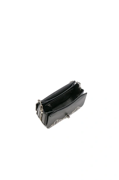 Shop Valentino Metal Loveblade Crossbody Bag In Black