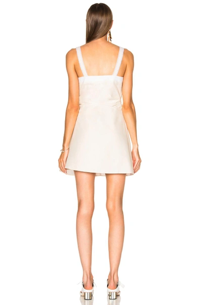 Shop Jacquemus Sleeveless Dress In Neutrals,white. In Ecru