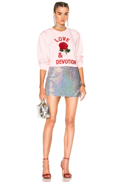 Shop Ashish Sequin Mini Skirt In Metallics