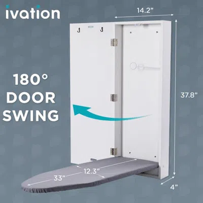 Ivation Mounted Ironing Board In Blue