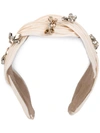 MAISON MICHEL rhinestone embellished headband,DRYCLEANONLY