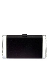 EDIE PARKER Lara Glow Ends Black Sparkle Clutch,LA0002OBSGL