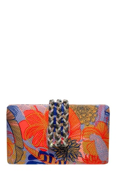 Simitri Printed Braid Clutch In Multi
