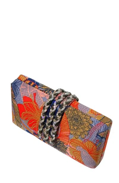 Simitri Printed Braid Clutch In Multi