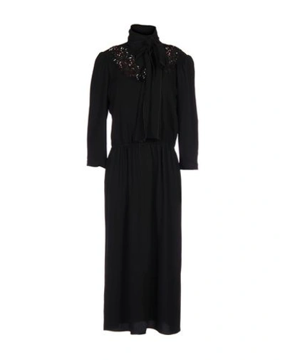 Marc Jacobs Midi Dress In Black