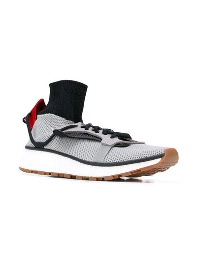 Shop Adidas Originals By Alexander Wang X Alexander Wang Run Sock Sneakers In Grey