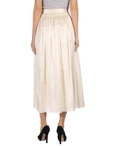 Shop The Row Long Skirts In Ivory