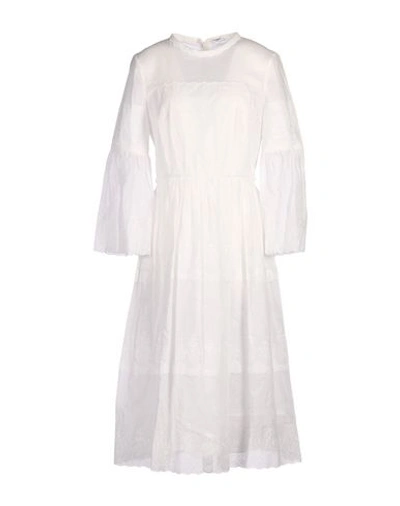 Vilshenko 3/4 Length Dress In White